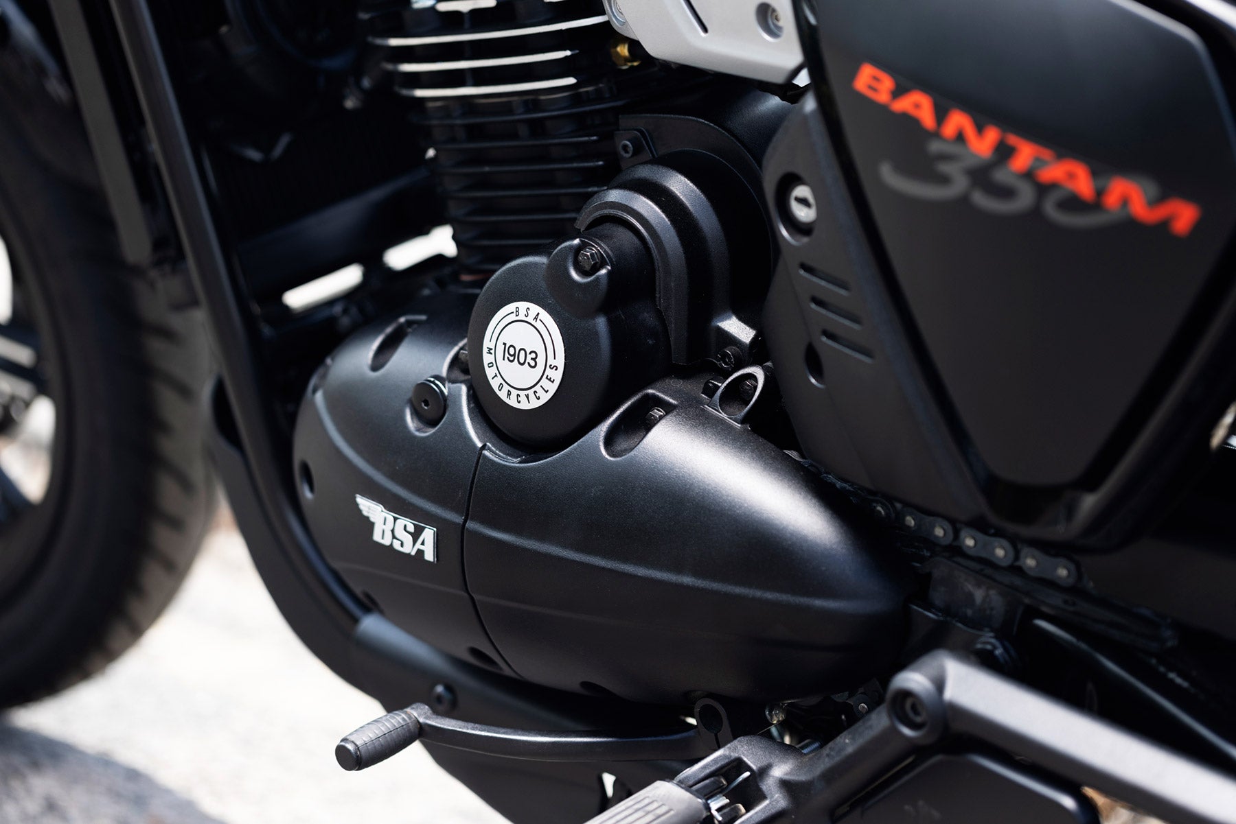 Bsa bantam 350 classic motorcycle engine