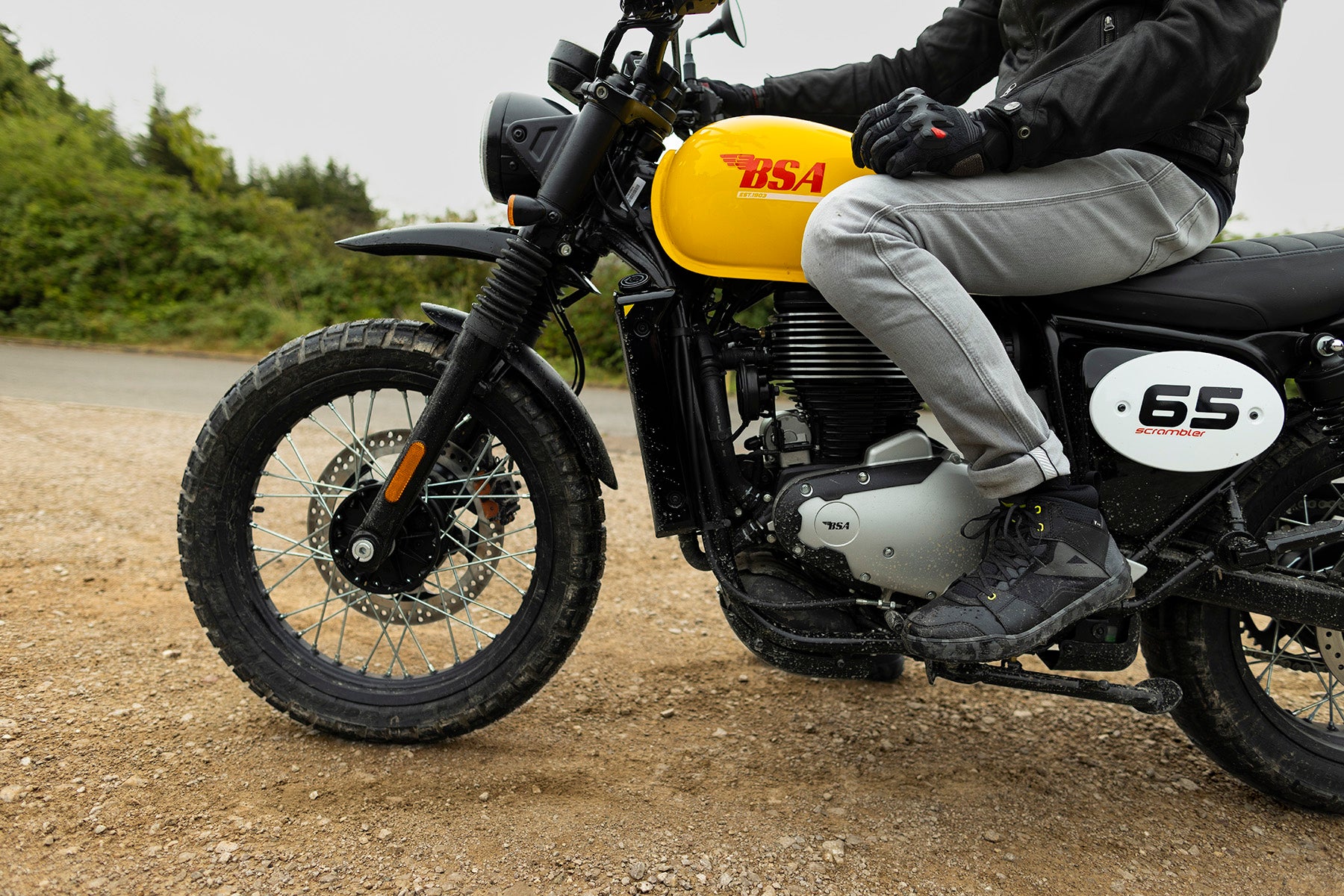 Class 2a bsa scrambler motorcycle 650